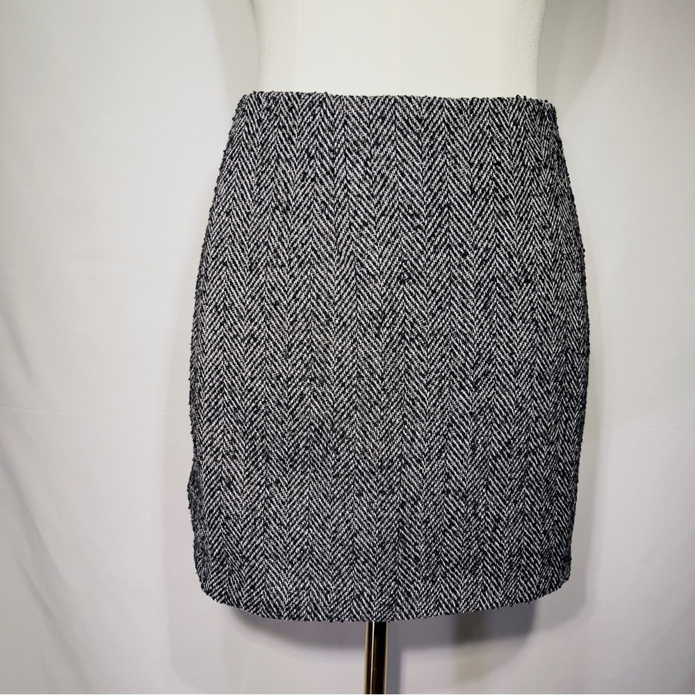 H&M Tweed Work Mini Skirt 6 Careercorp Basics Academia Punker Retro Glam Preppy